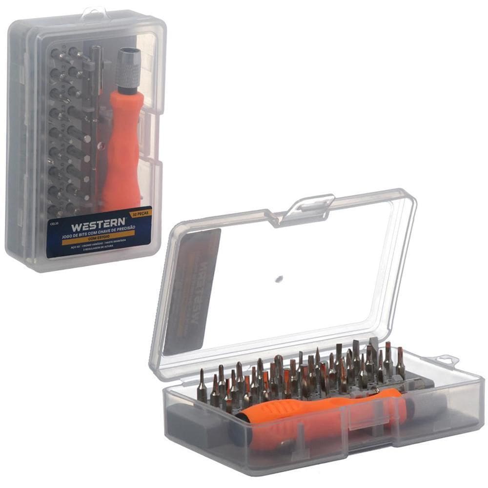 Jogo Chave Precisao 30 Bits + Barra Extensora Regulavel Cabo