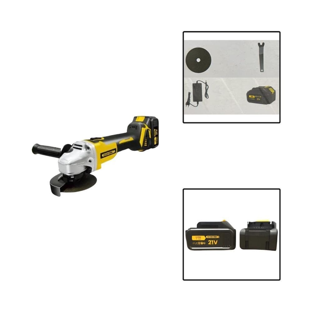 Lixadeira E Esmerilhadeira Elétrica Uso Manual 21V 100Mm