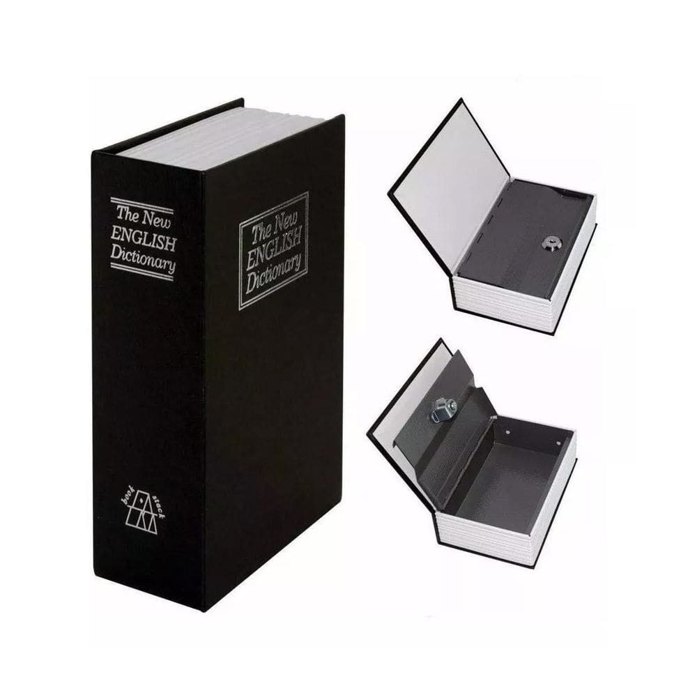 Cofre Camuflado Forma De Livro Dicionário Com Chave