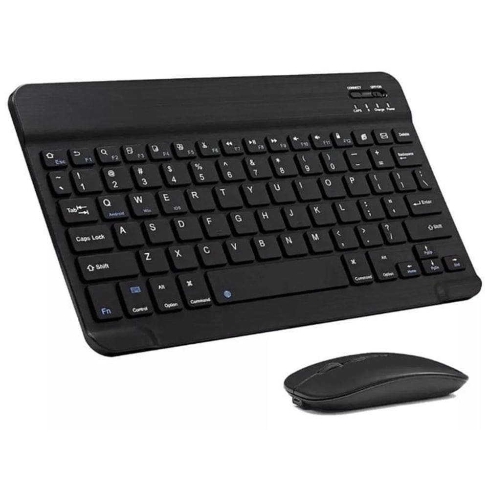 Kit Teclado E Mouse Bluetooth 5.2 Compatível Android Pc