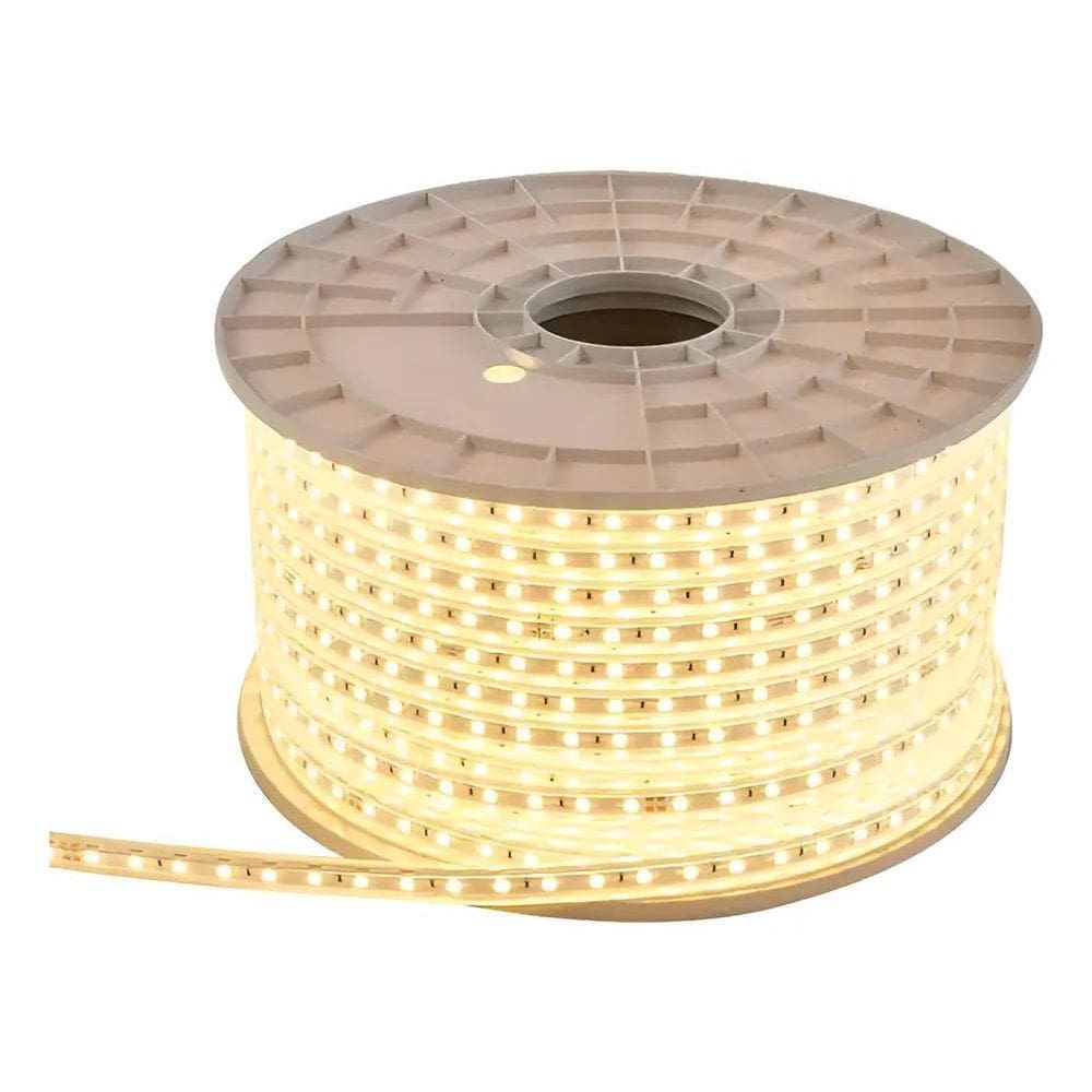 Fita Led 5050 15 Metros Com Silicone Ip65 Branco Quente28 22