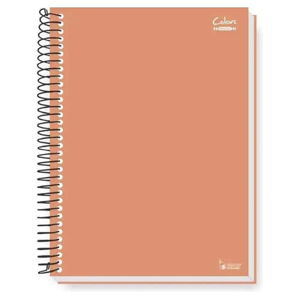 Caderno Universitário Tamoio Espiral 200Fls Pessego 2240