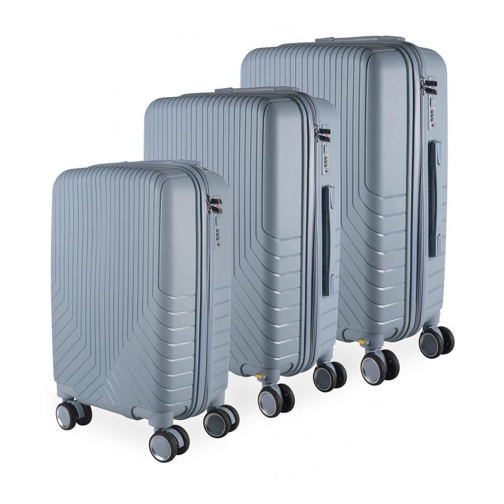 Conjunto Malas P M G Polipropileno Inquebrável Azul Piscina