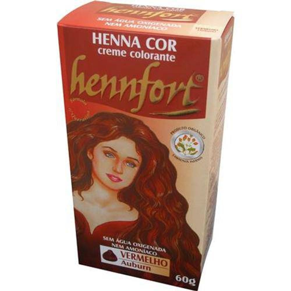 Henna creme vermelho 60 g hennfort