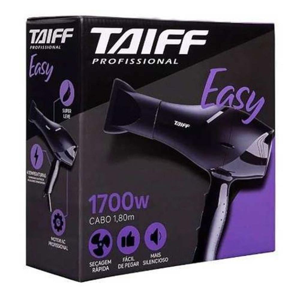 Secador de cabelo taiff easy 1700w