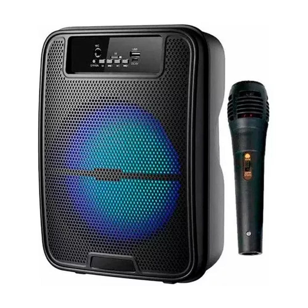 Caixa De Som Alto Falante Com Microfone Gts-1520