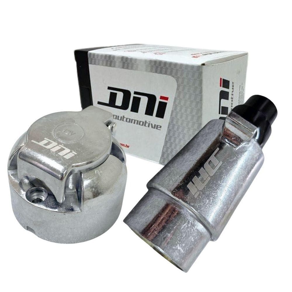 Kit Tomada Engate Carretinha Fêmea 6 Polo Metal Alumínio