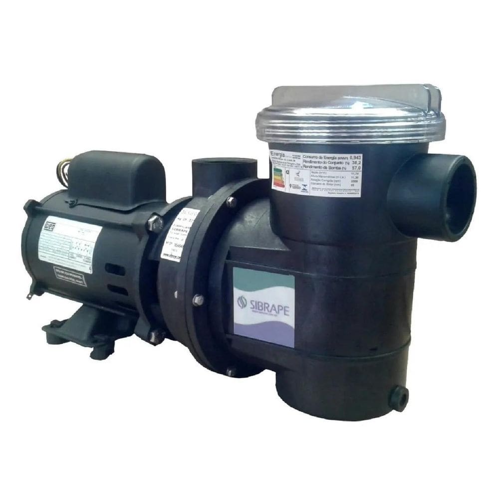 Moto Bomba Para Piscina 1/2 Cv Sibrape Motor Weg 110/220V