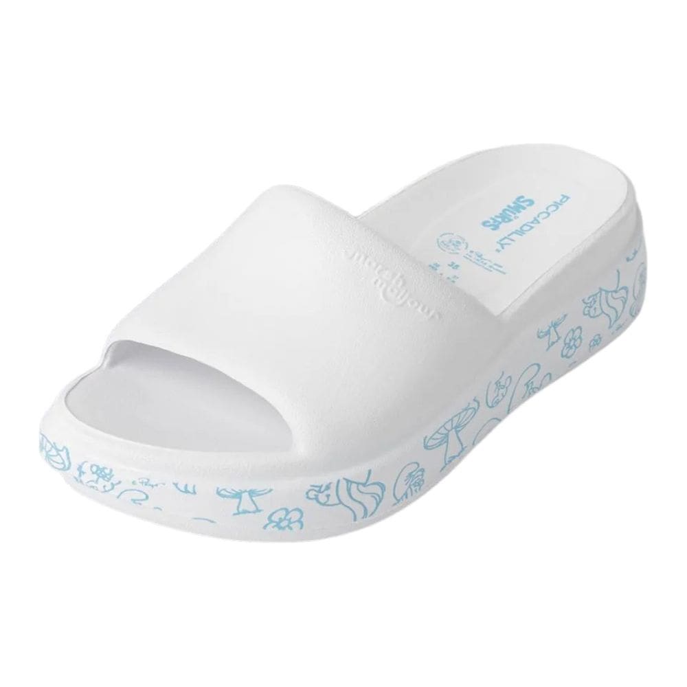 Chinelo Feminino Slide Flatform Conforto Smurf Piccadilly