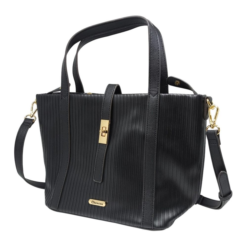 Bolsa Feminina Atemporal Textura Vertical Ajustável Chenson