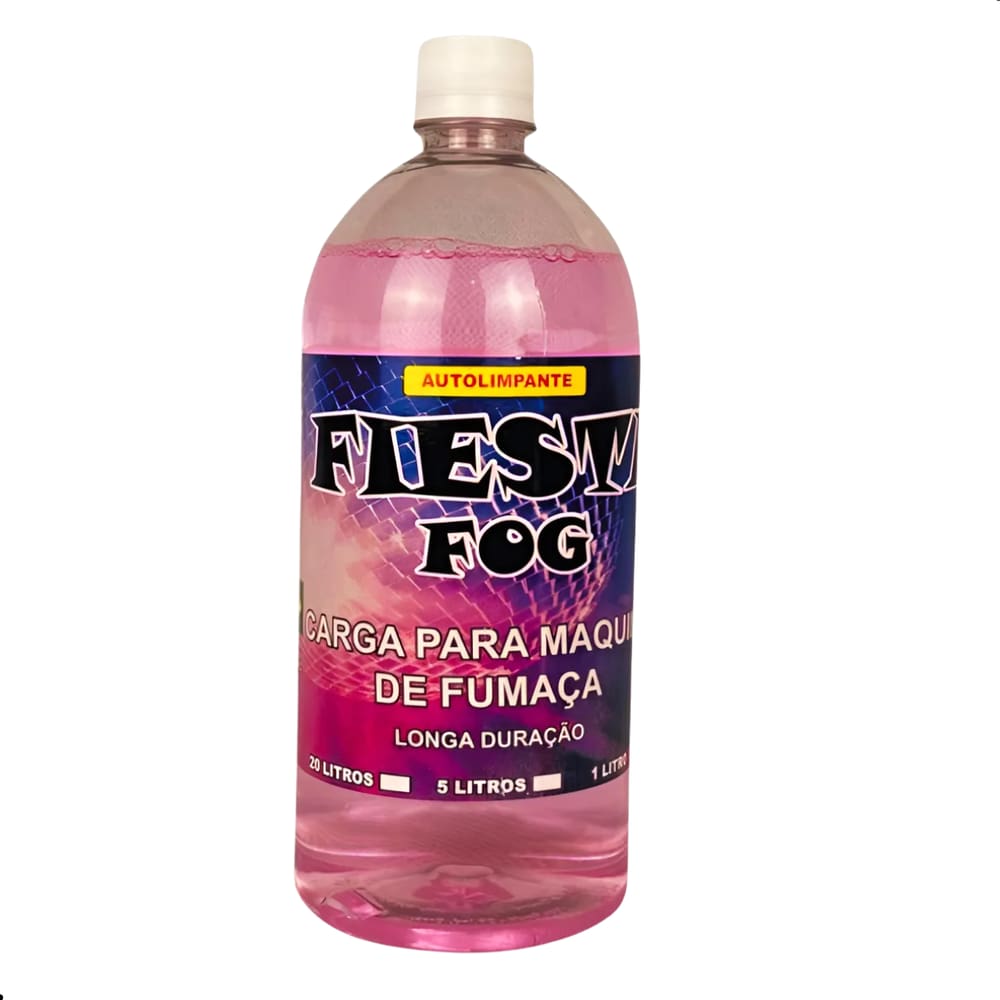 Líquido Fumaça Máquina Aroma Cereja 1 Litro Fiesta Fog