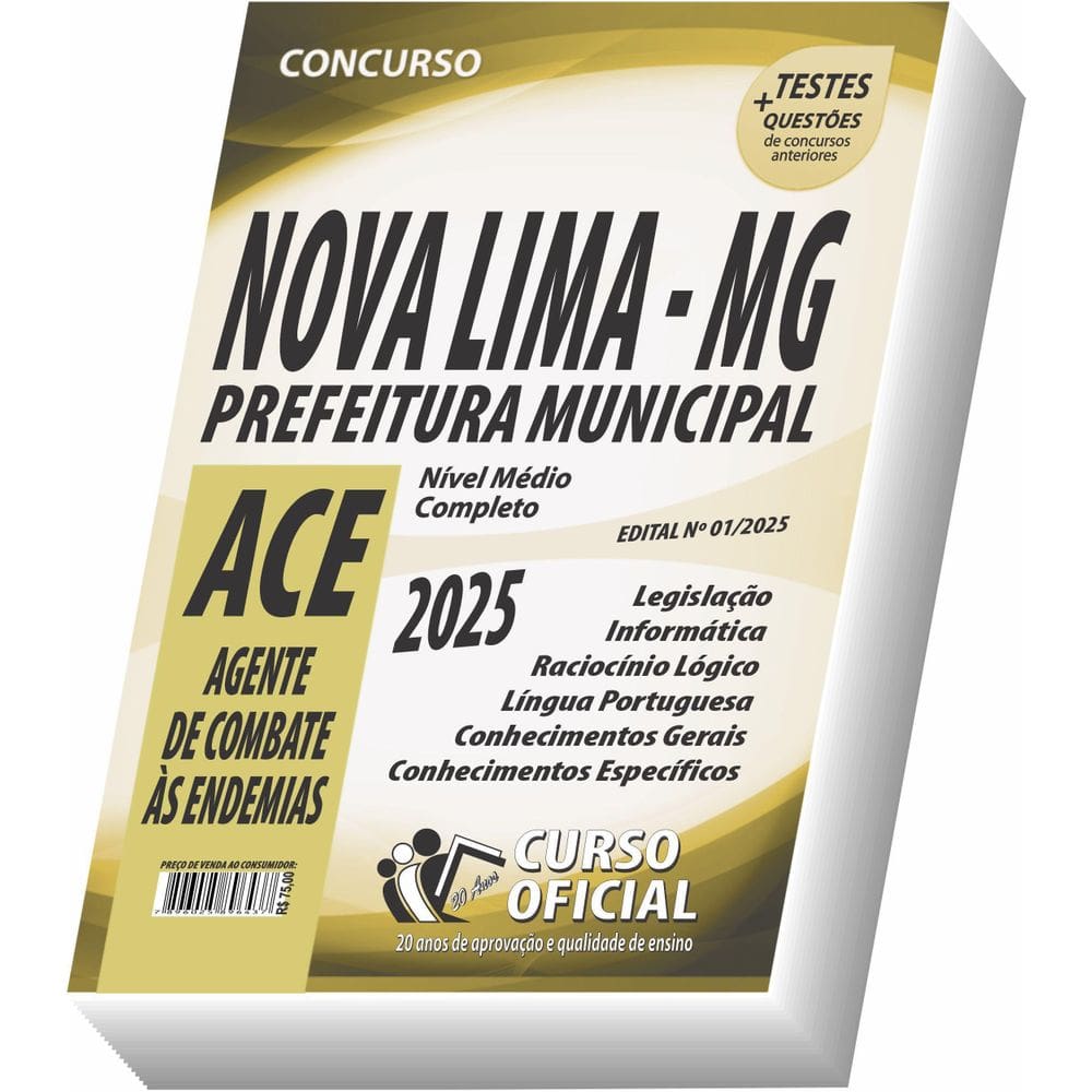 Apostila Nova Lima - Mg - Agente De Combate Às Endemias