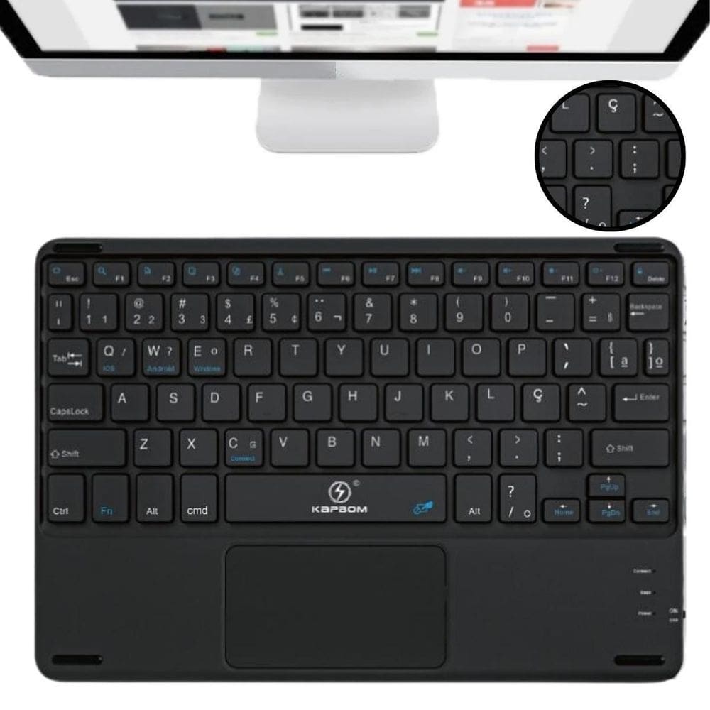 Teclado Magnético Bluetooth Para Lenovo P12 - 12.7 Polegadas