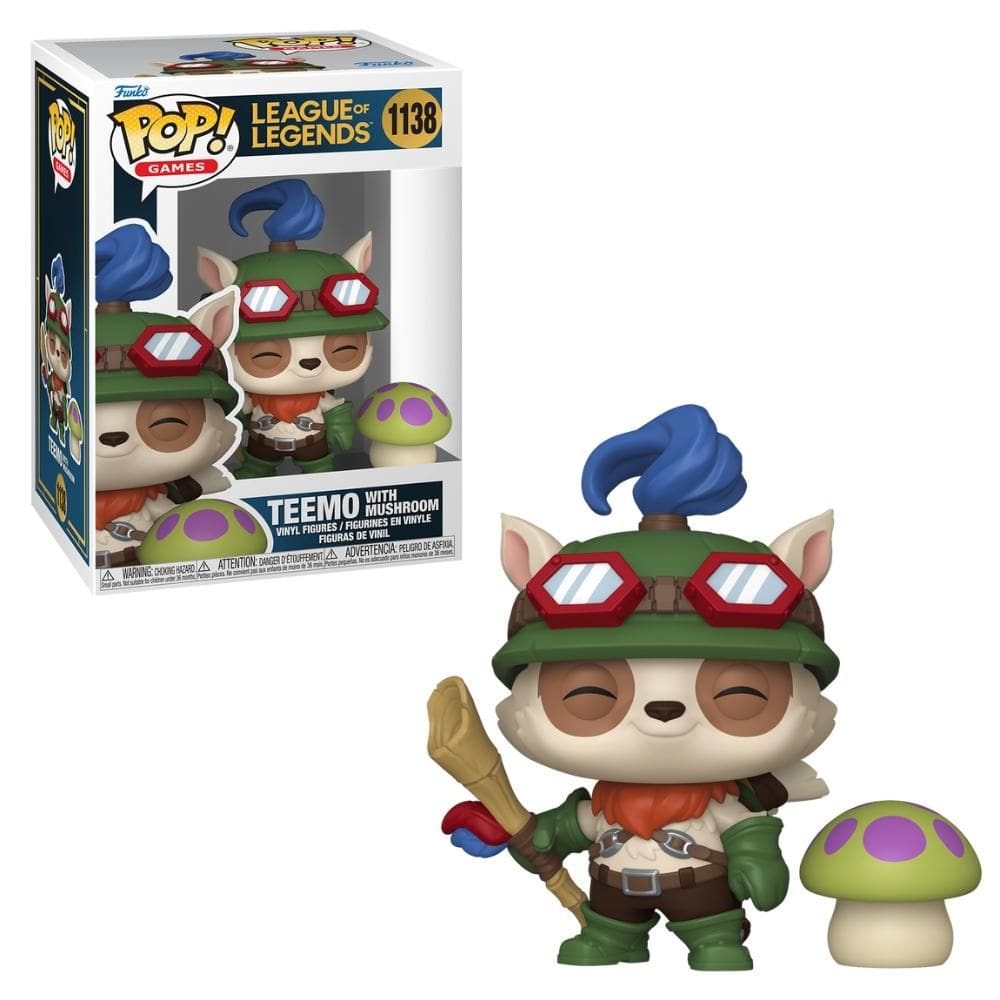 Boneco Funko Pop! League of Legends Teemo com Cogumelo