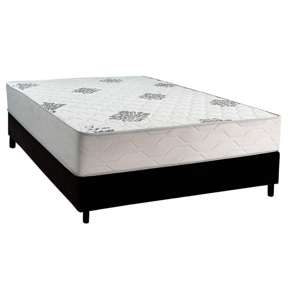 Cama Box Casal + Colchão Ortopédico Inovaflex Comfort 138x188