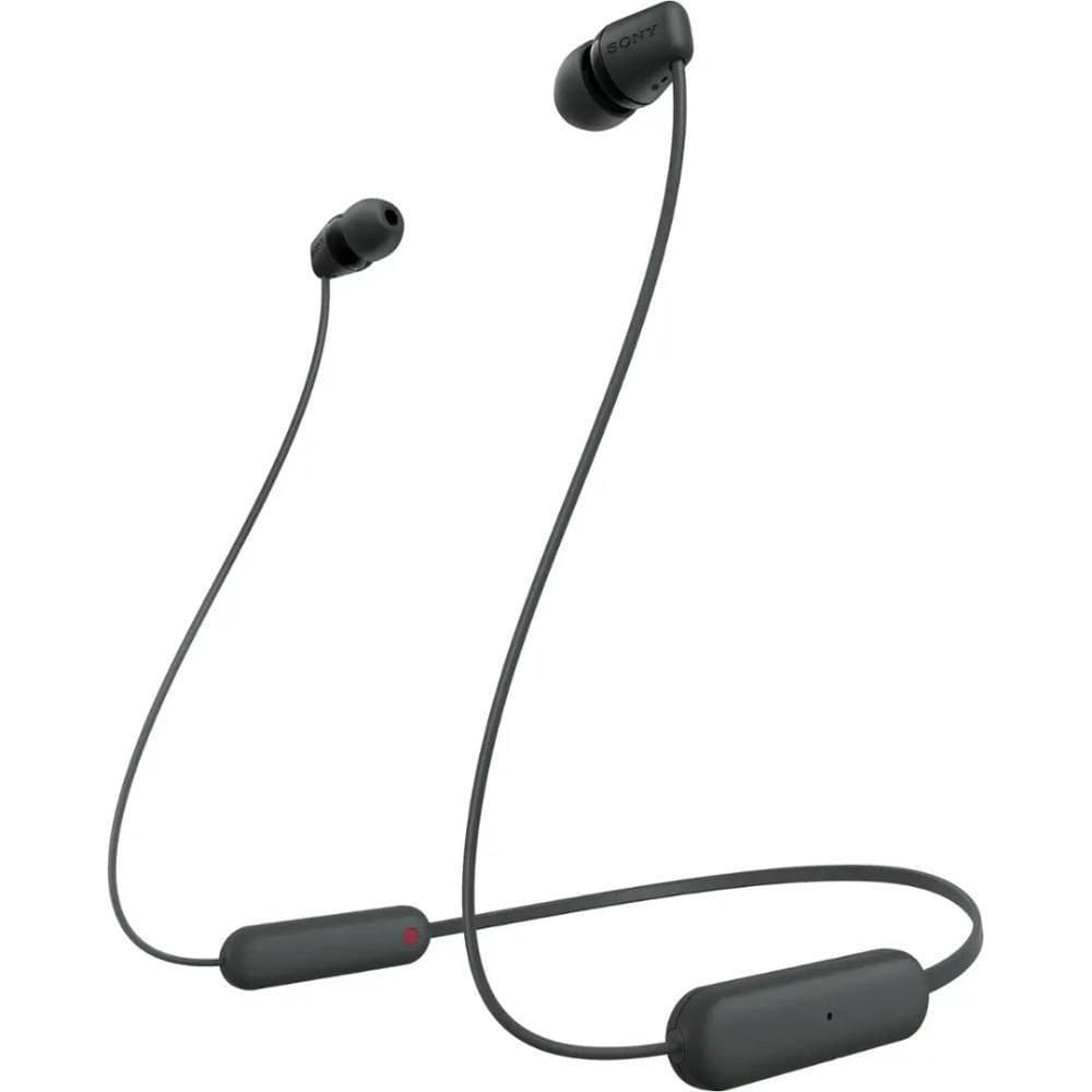 Fone De Ouvido Sony Wi-C100 Wireless In-Ear Neckband  Preto