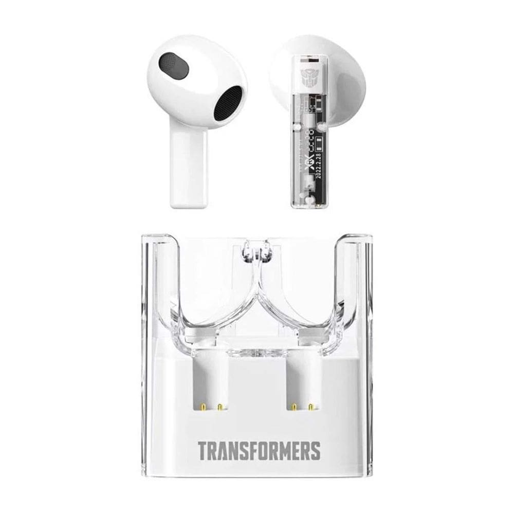 Fone De Ouvido Bluetooth Ear-Buds 5.3 Transformers Branco