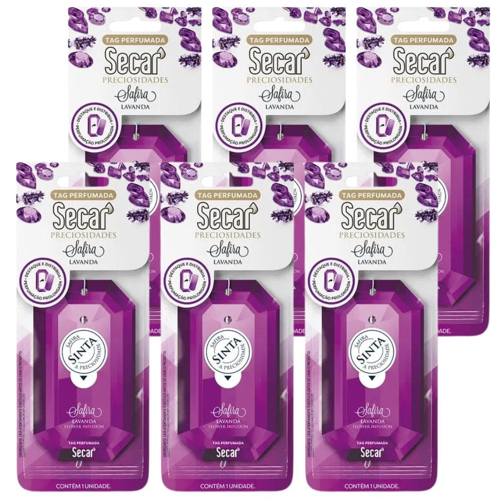 6 Tags Perfumada Pendurável Carro e Armários Fragrâncias