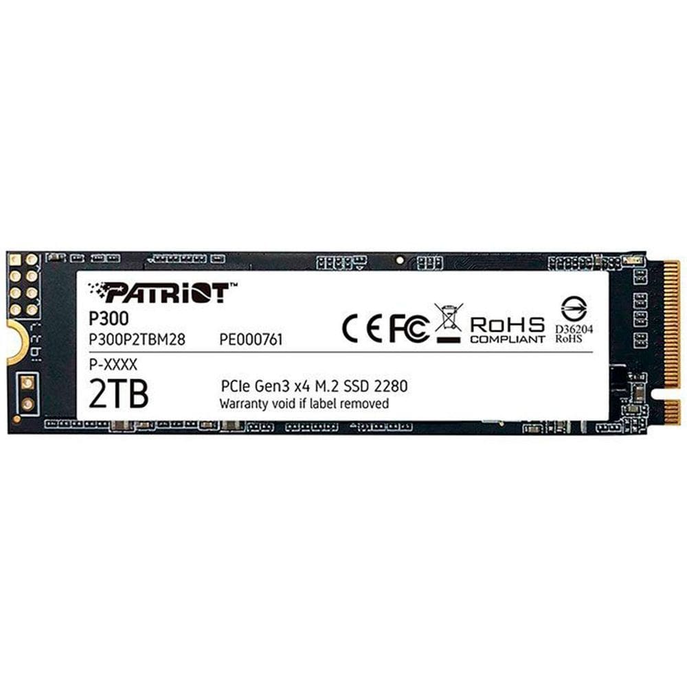 Ssd 2Tb Patriot P300, M.2 2280 Pcie 3X4 Nvme 1.3, Leitura
