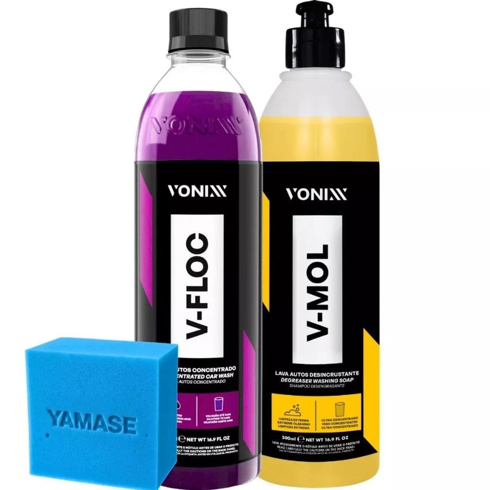 Kit Shampoo Automotivo Sujeira Pesada V-Floc V-Mol Vonixx