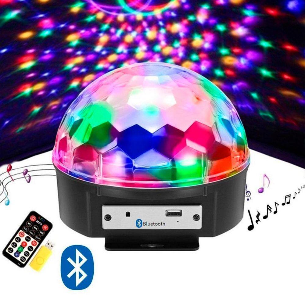 Bola De Balada Iluminação Festa Colorida Com Controle Usb