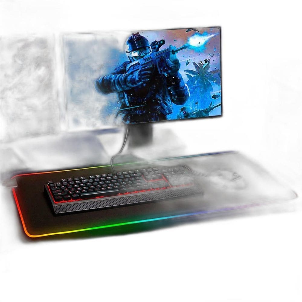 Mouse Pad Gamer Rgb 80X30Cm 10 Modos De Luz