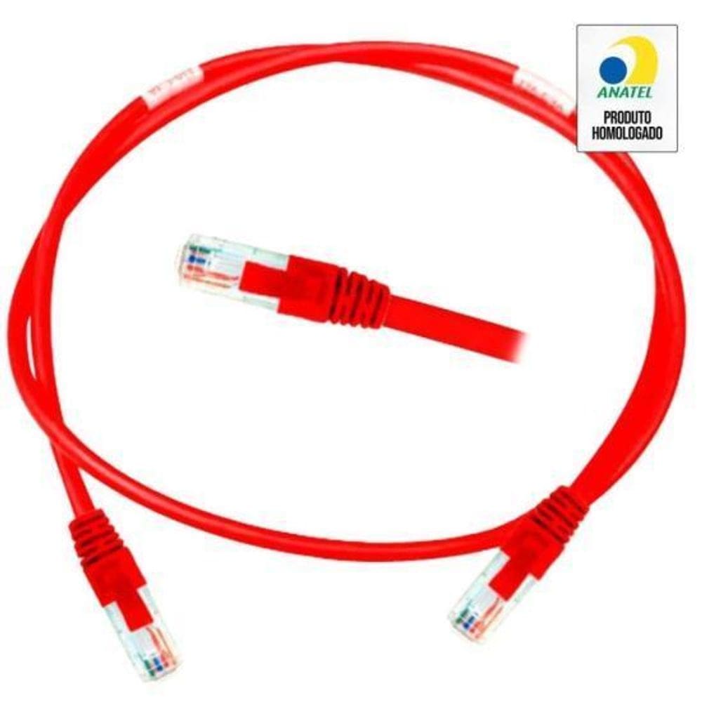 Patch Cord Cat.6 1,5M Vermelho Nexans
