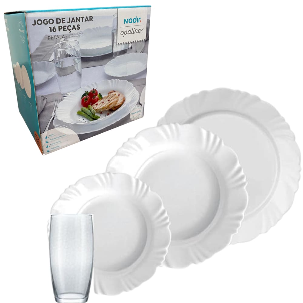 Aparelho de Jantar Opaline Petala 16 pcs 1842