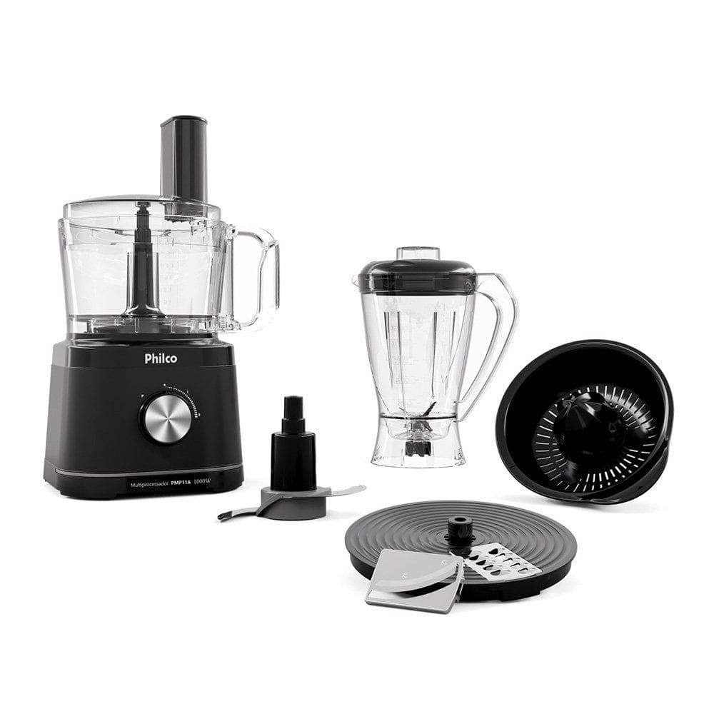 Multiprocessador de Alimentos Philco Concept PMP11A 5 em 1 1000W Preto