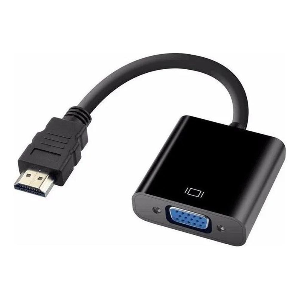 2X Cabo Adaptador Hdmi Para Vga E Tv Pc Xbox360 Notebook Pro
