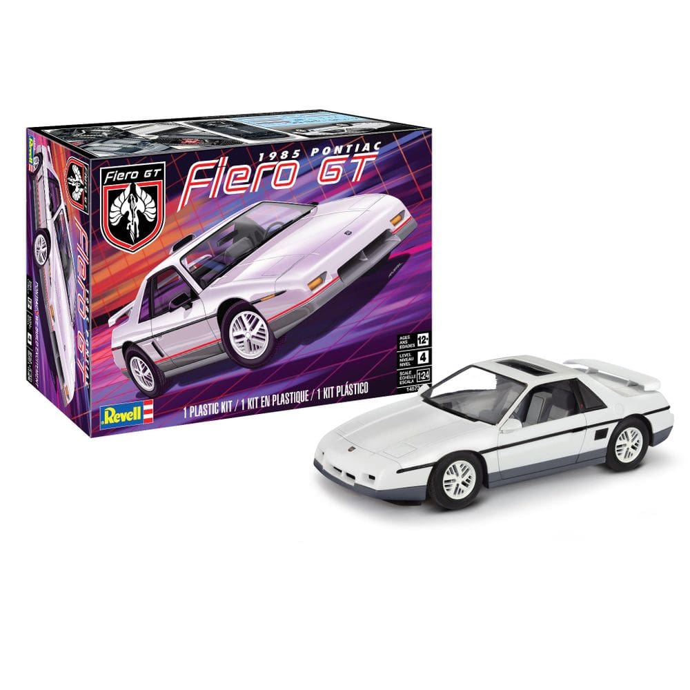 Kit de construção de modelos Revell 1985 Pontiac Fiero GT escala 1:24