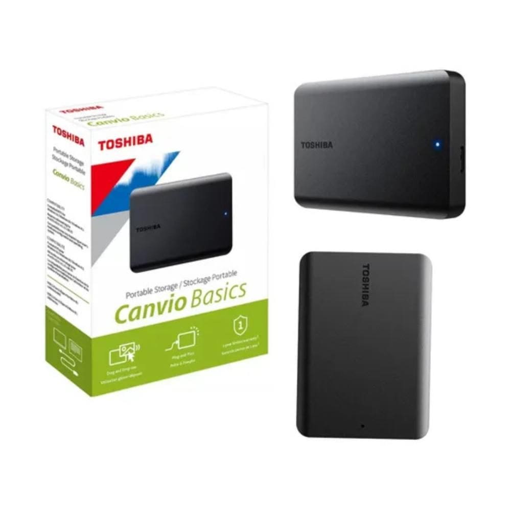 Hd Externo 2Tb Toshiba Canvio Basics Preto Hdtb520Xk3Aai