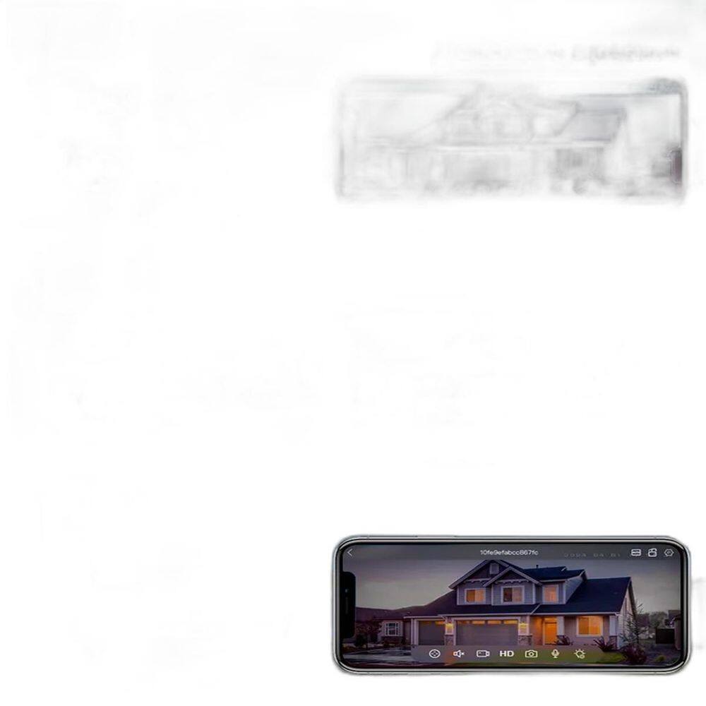 Câmera Vídeo Segurança Wifi Dupla Branca