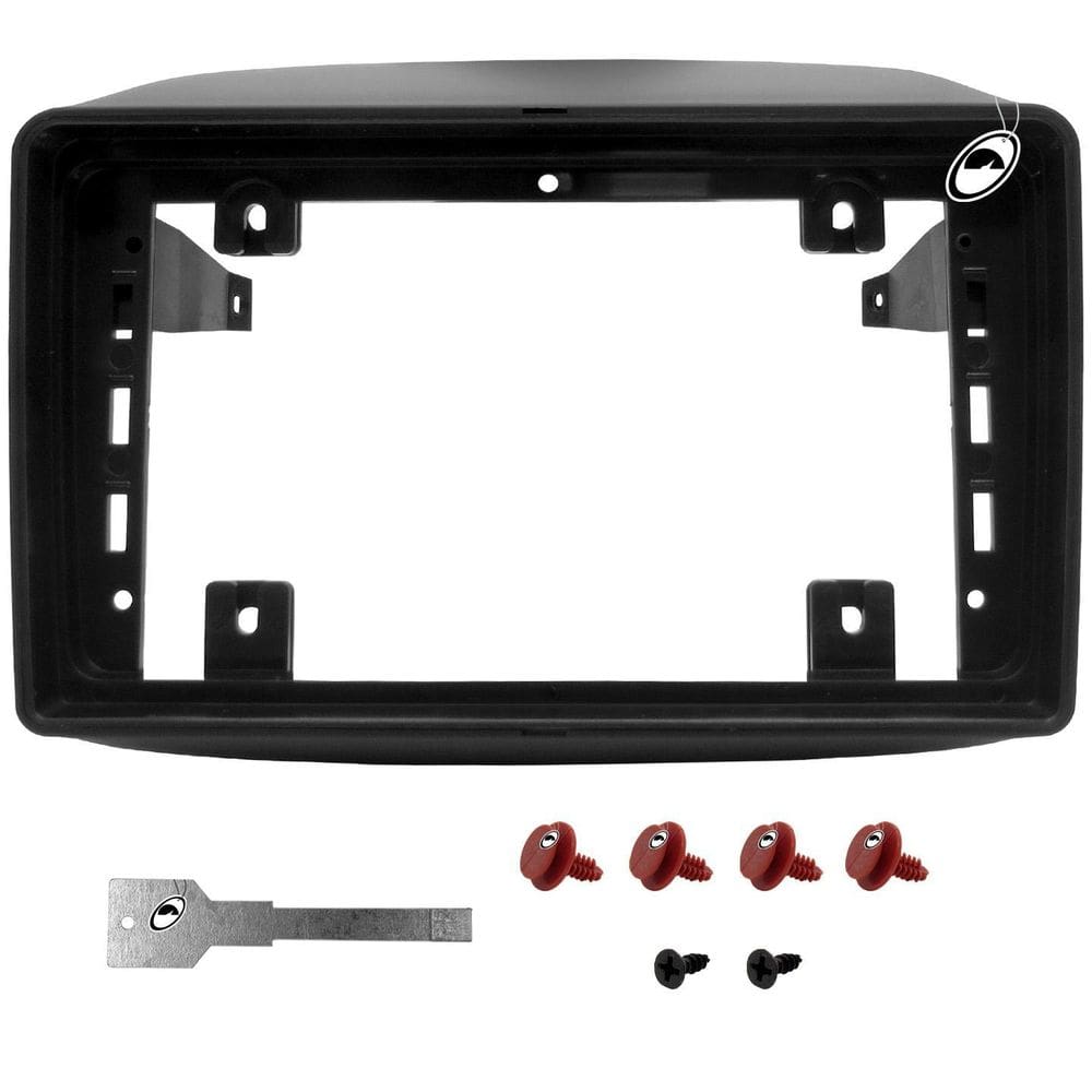 Moldura De Painel 2 Din 9 Polegadas Mobi Preto