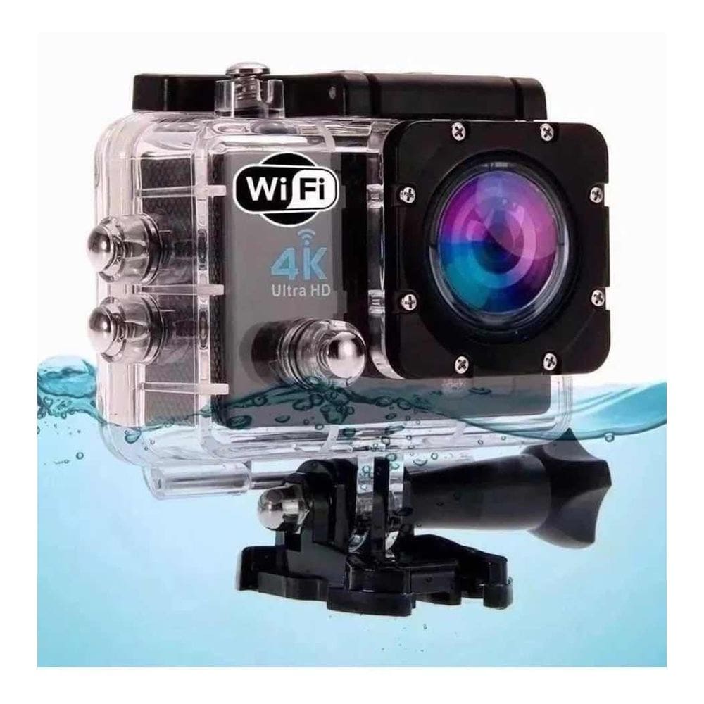 Câmera Ultra Hd Com Suporte Wifi Para Aventura
