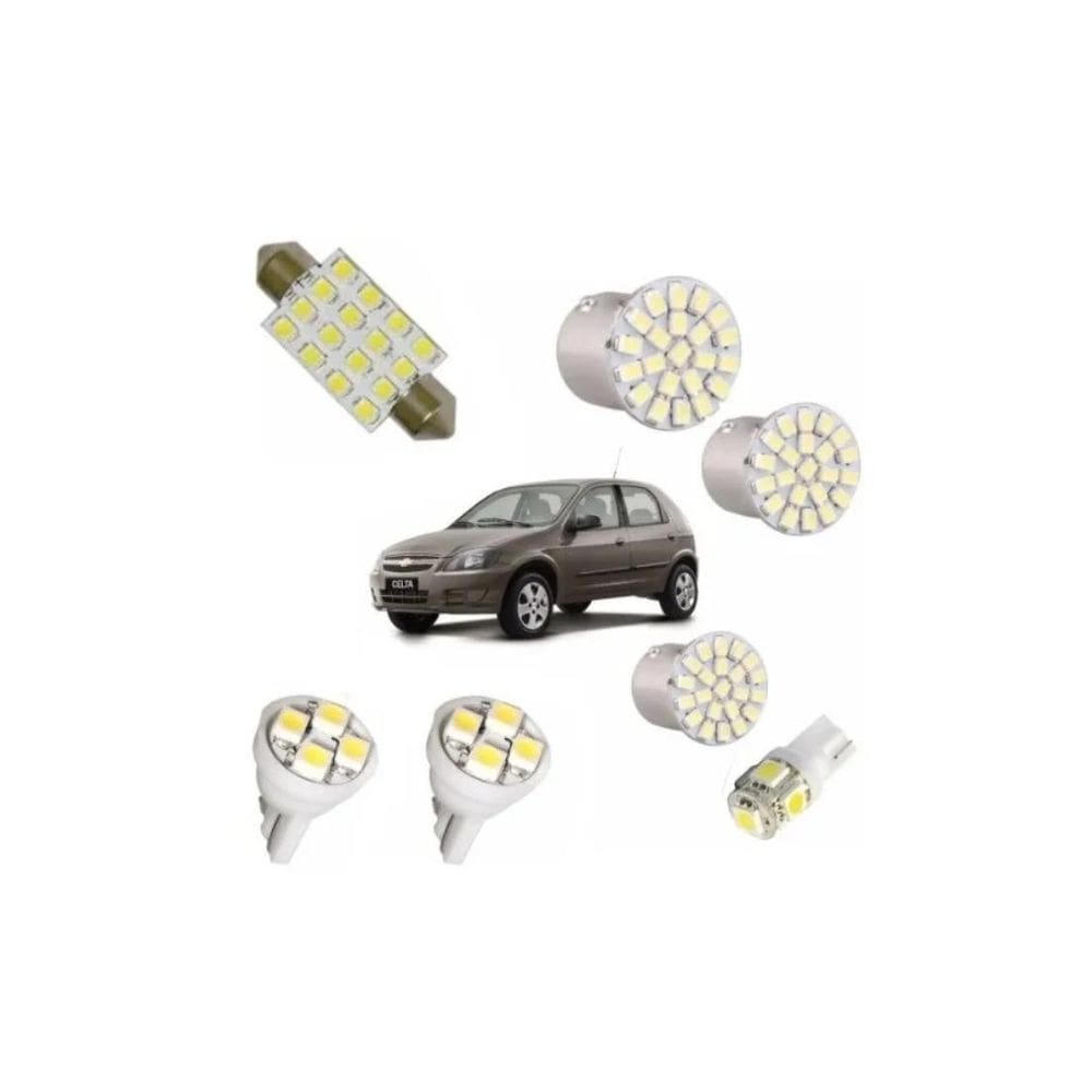Kit Lâmpada De Led Celta 2001/2017 Teto Placa Ré Lanterna