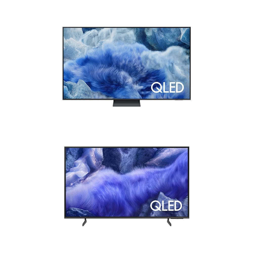 Combo Samsung Vision AI TV 55” QLED Ultra 4K Q8F + Samsung Vision AI TV 43” QLED Ultra 4K QEF1