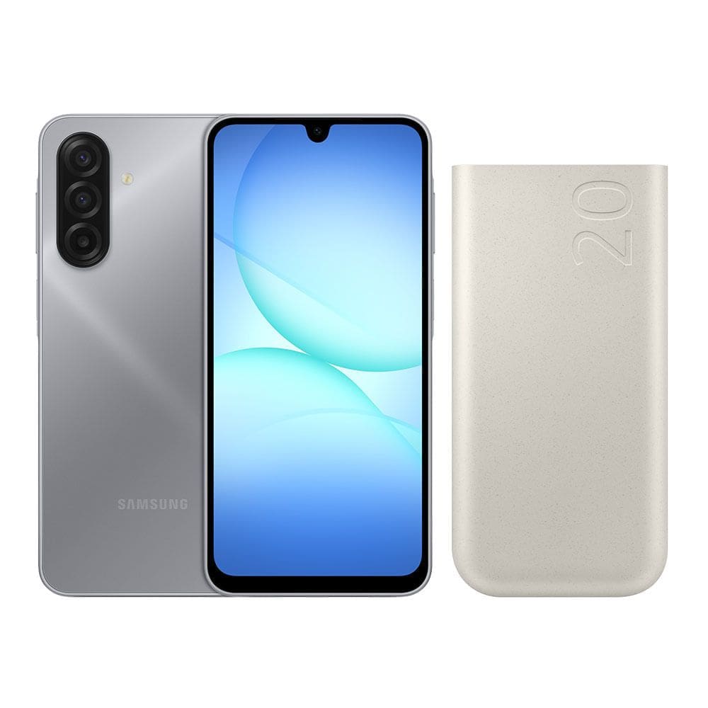 A17 5G (128GB) - Cinza + Bateria Portátil 20000 mAh