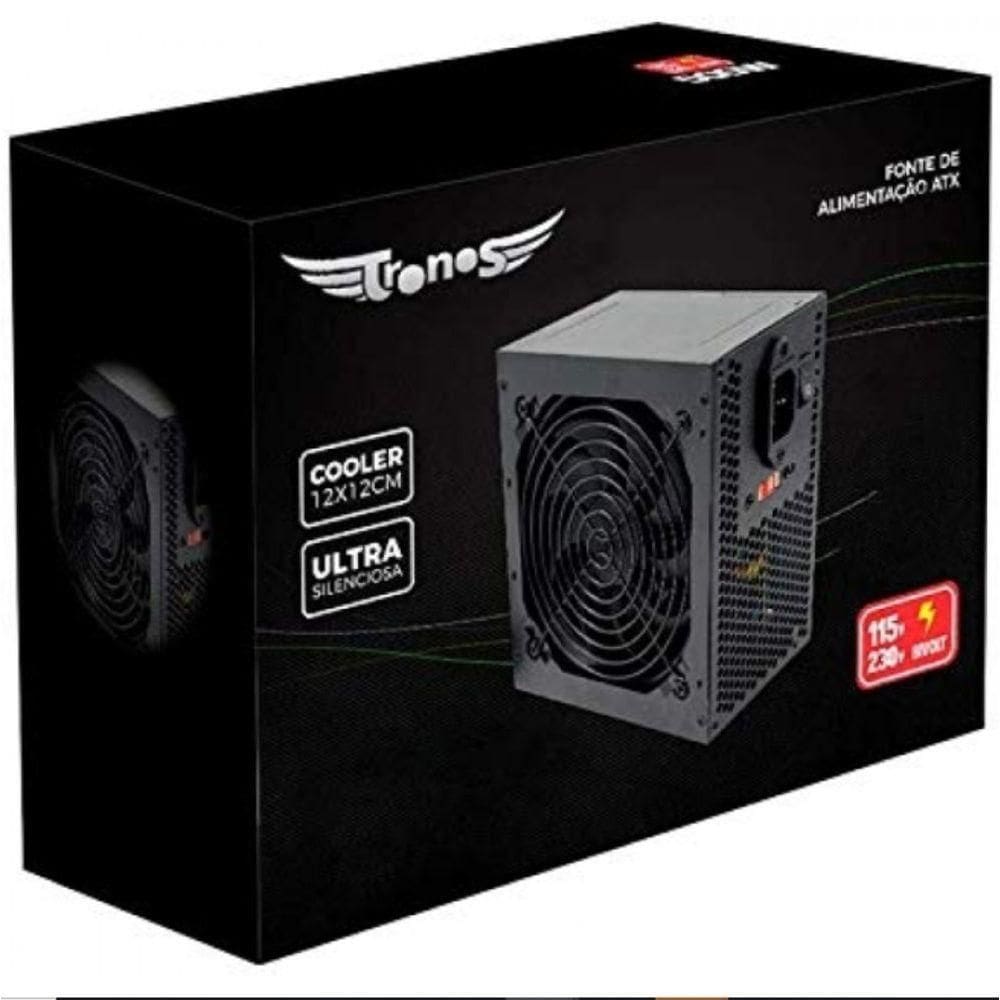 Fonte Alimentação Tronos TRS/7400-B ATX Gamer 750W 24 Pinos