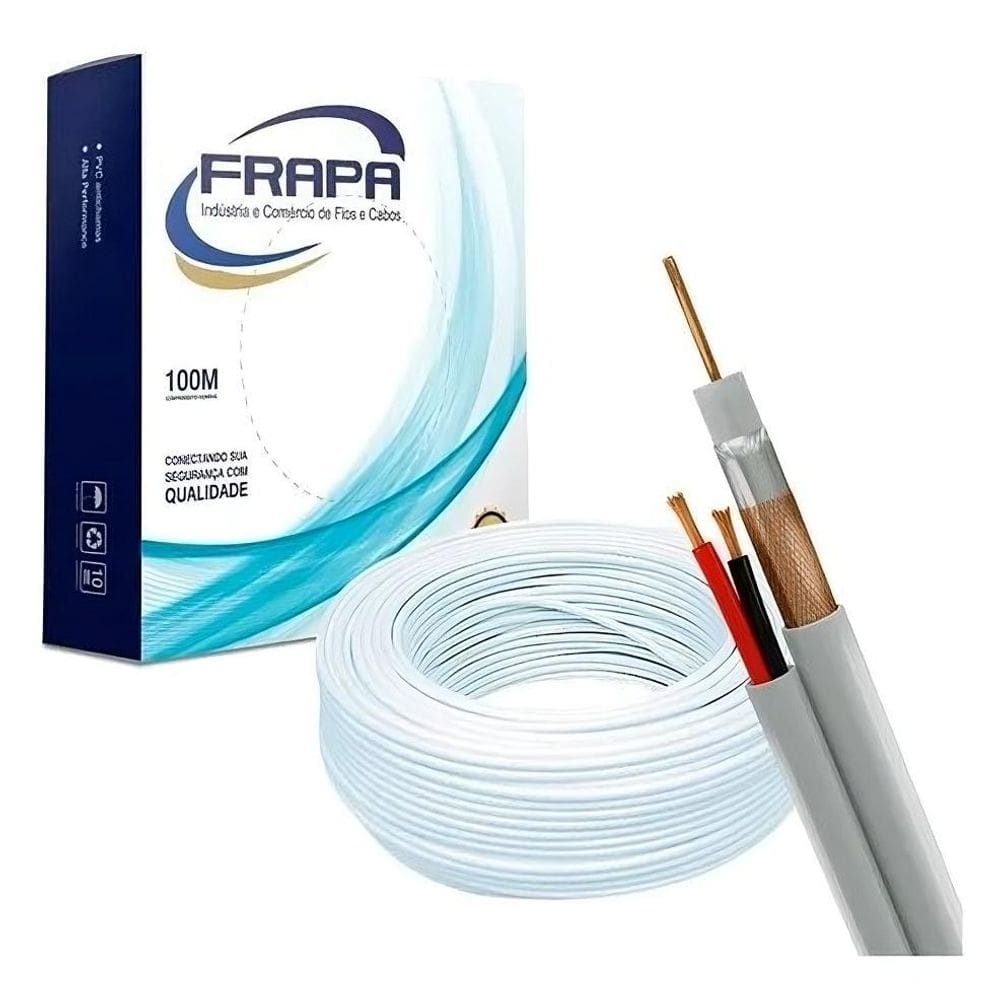 Cabo Coaxial Evo Hd 4Mm Db+ Bip 20 Awg 100 Mts Br Frapa