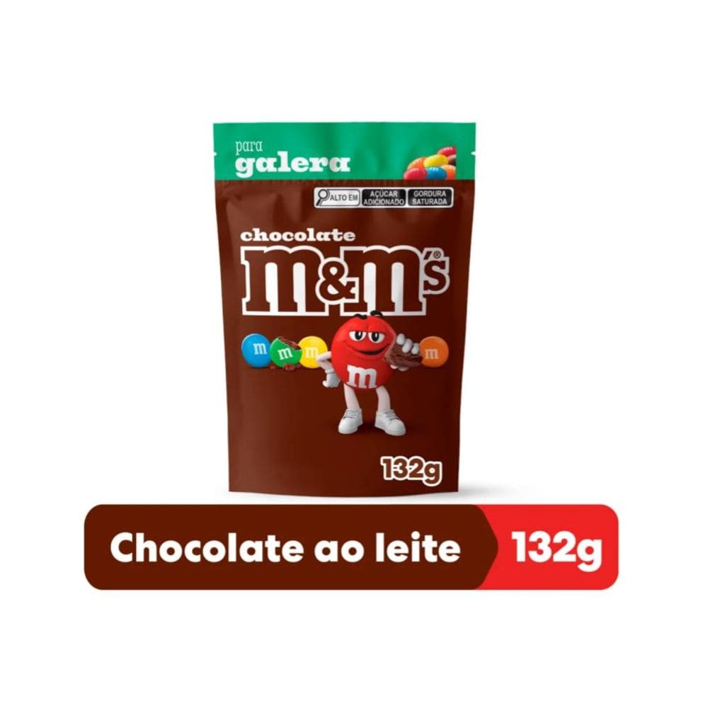 M&M`s Chocolate Confeito ao Leite Pacote 132g