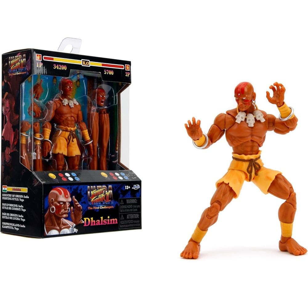 Boneco Dhalsim Ultra Street Fighter 2 Jada Toys