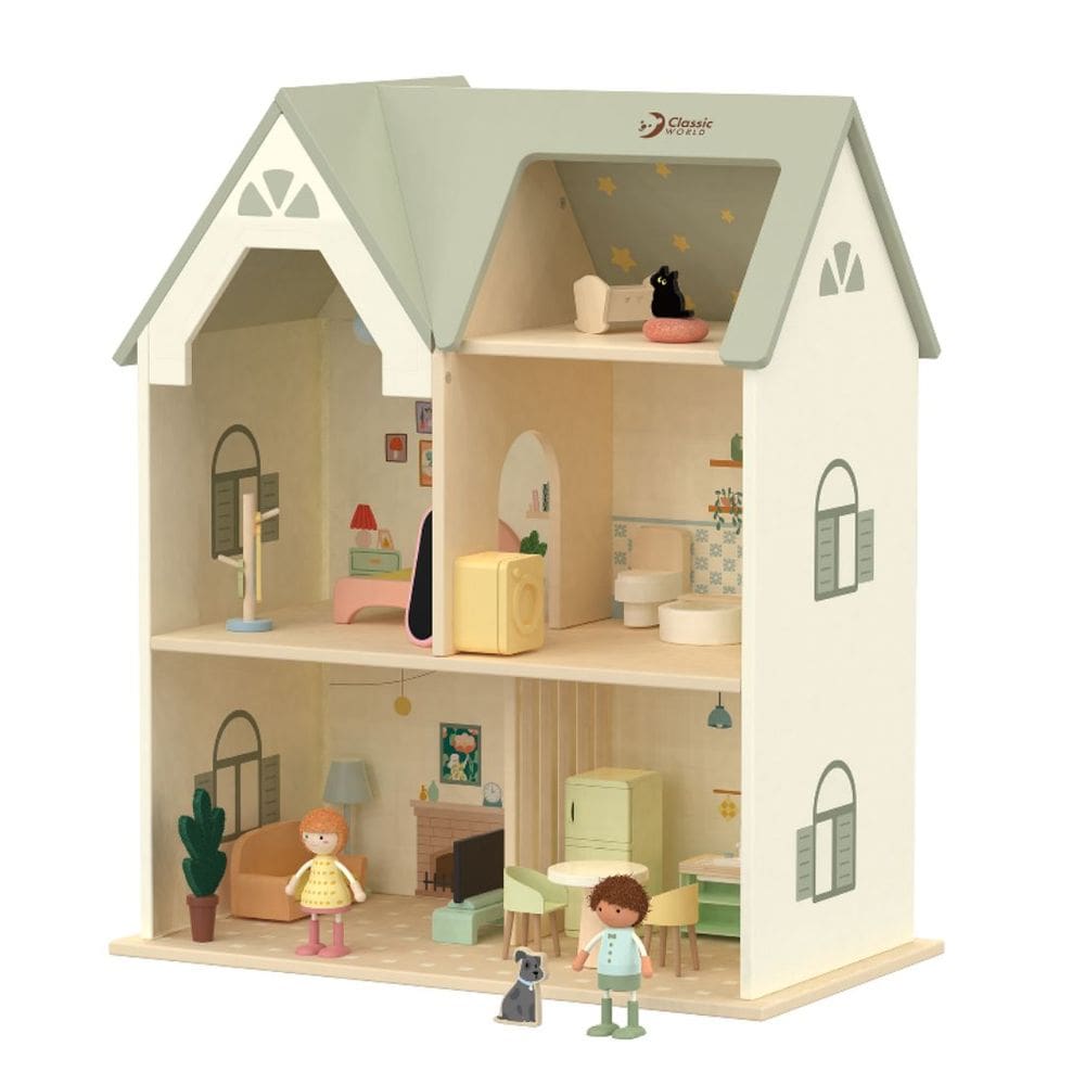 Casinha Chalé de Boneca Madeira Classic World