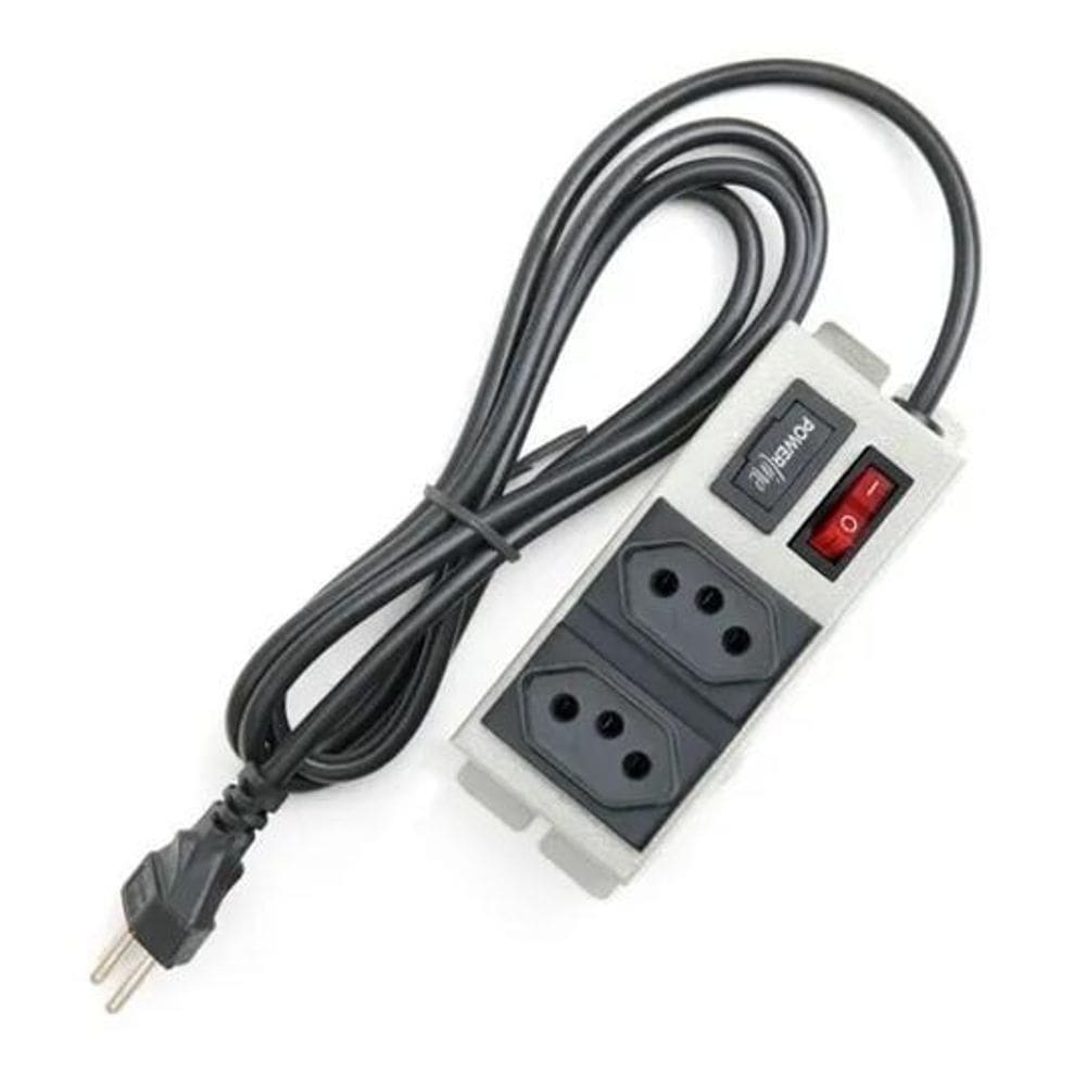 Filtro De Linha Chapa 2 Tomadas Com Fusivel Multicraf