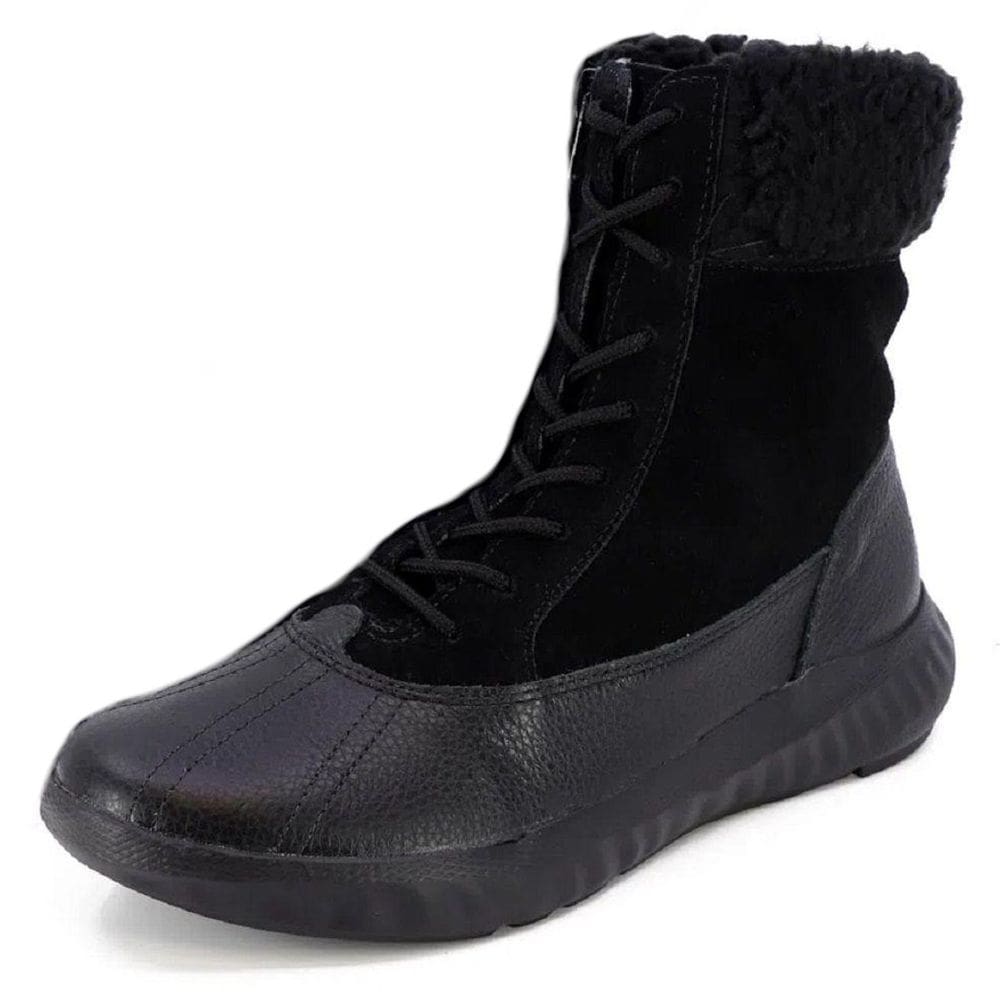 Coturno Feminino Conforto Firme Cabedal Camurçado Usaflex