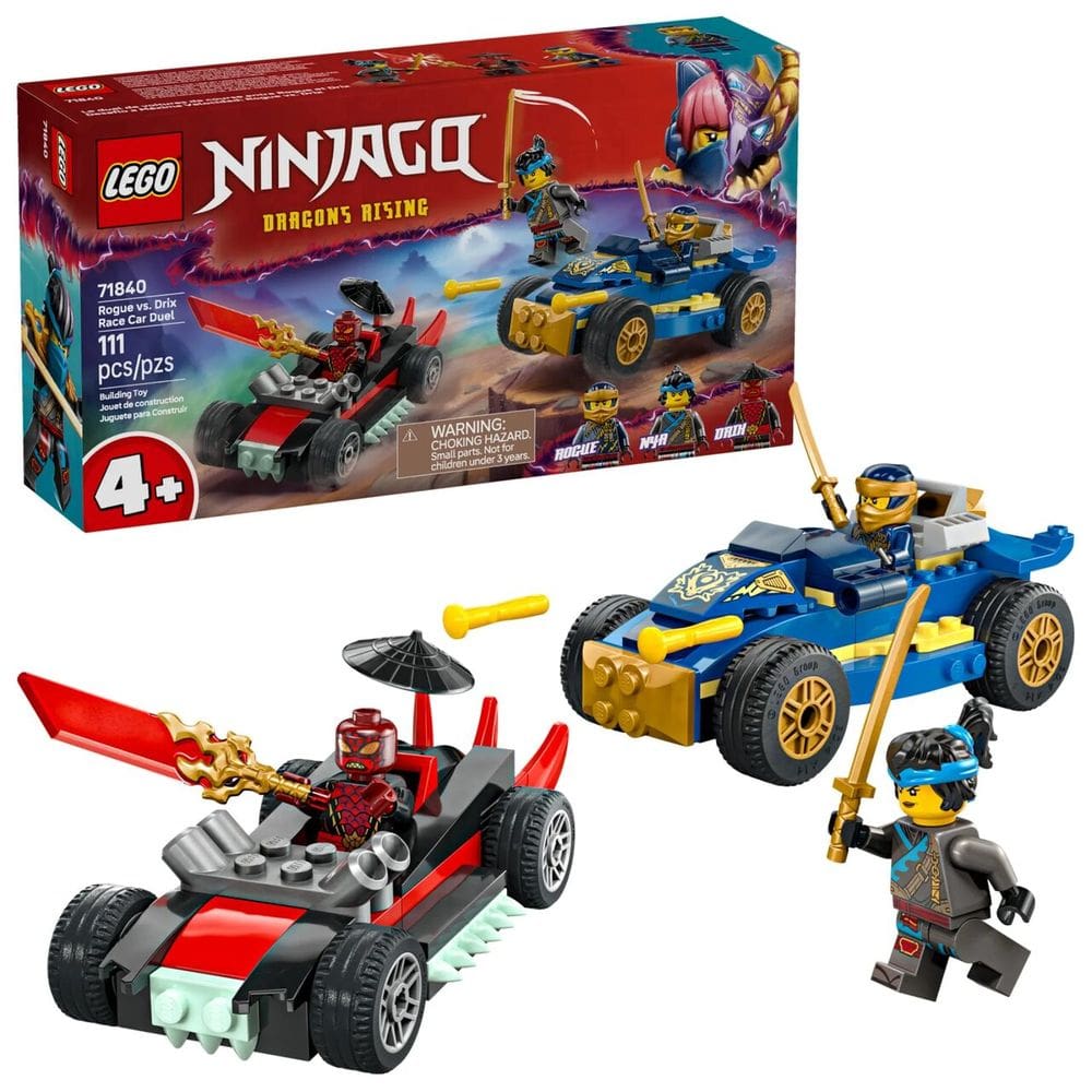 Lego Ninjago Duelo Carros de Corrida Rogue vs. Drix 111 Pçs