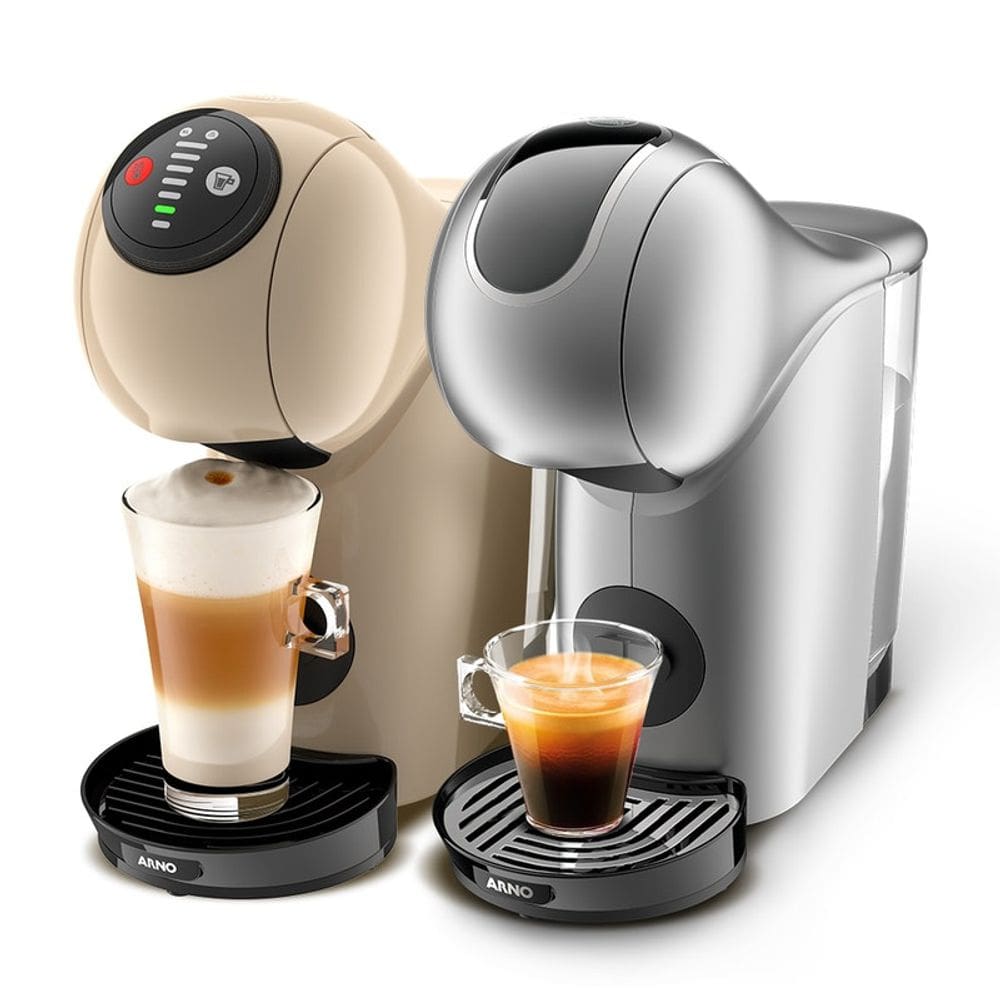 Kit 2 Cafeteiras Dolce Gusto - Genio S Touch Prata + Genio Basic S Basic Taupe 220V