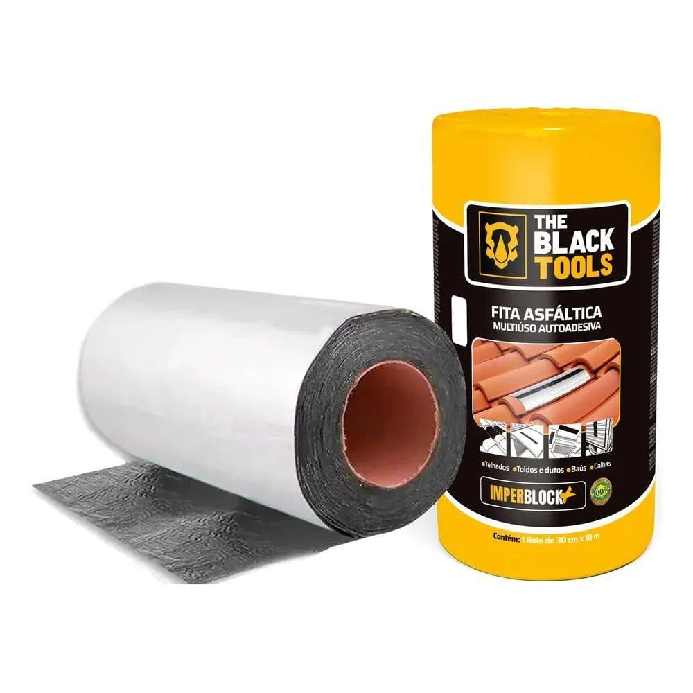 Manta Asfáltica Auto Adesiva Aluminizada - 30Cm X 10M