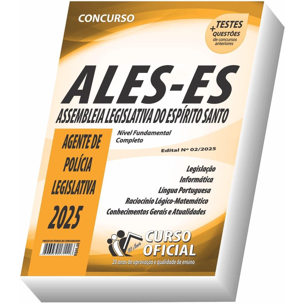 Apostila Ales - Agente De Polícia Legislativa
