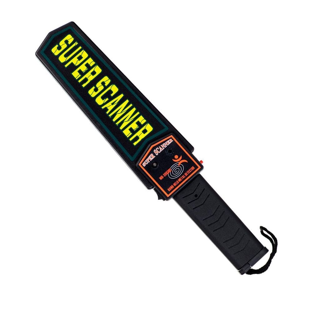 Detector De Metal Manual Portatil Com Bateria Recarregavel